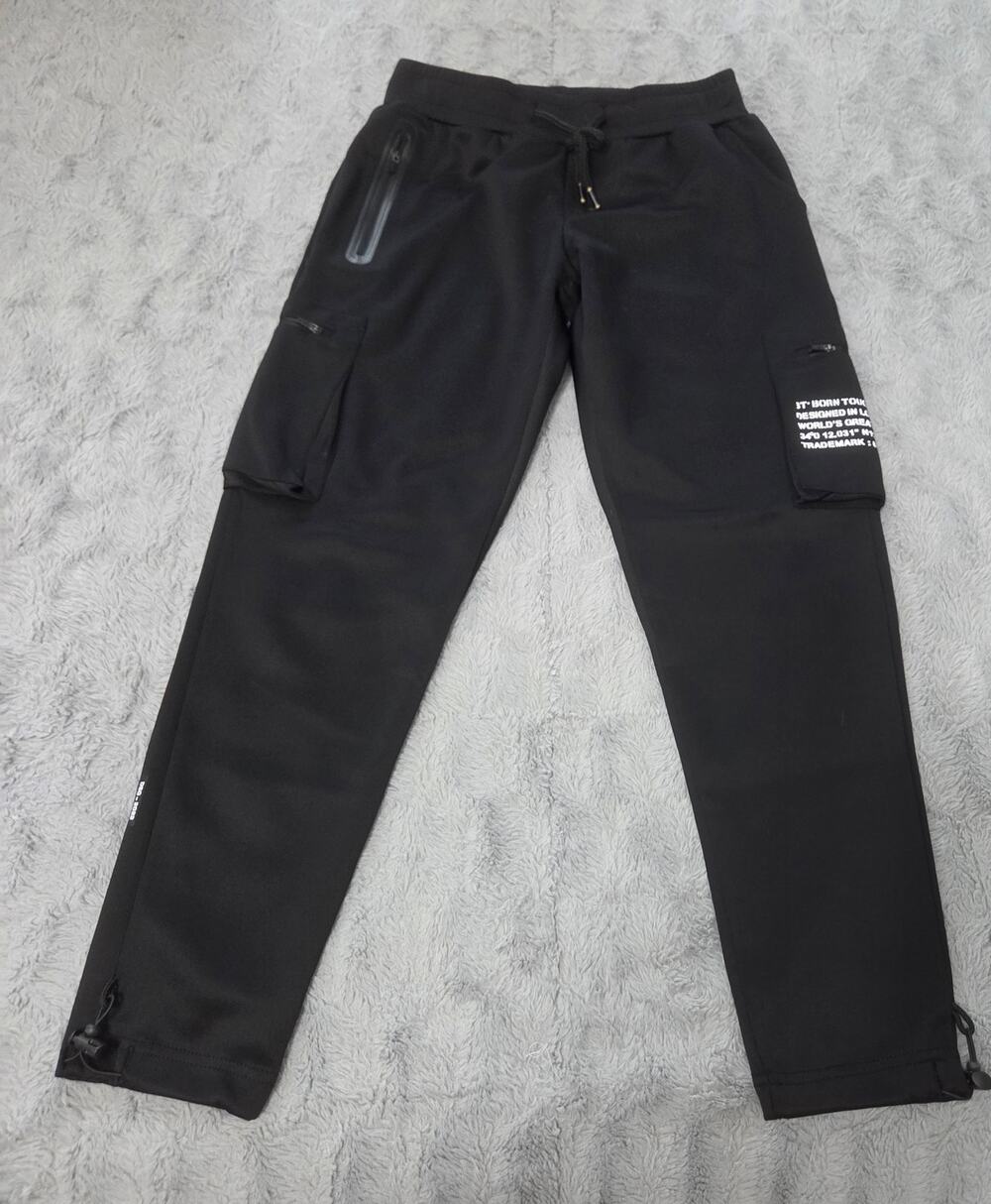 Born Tough Men's Black Jogger Sweatpants Size Small